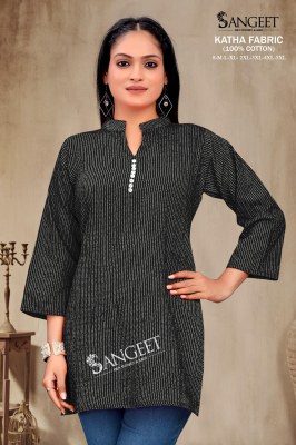 Katha Present Pure Cotton Short tops with different size at amaviexpo western wear catalogs