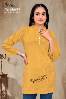 Katha Present Pure Cotton Short tops with different size at amaviexpo western wear catalogs