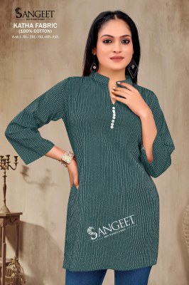 Katha Present Pure Cotton Short tops with different size at amaviexpo western wear catalogs