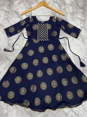 Kaveri kids Pure Georgette Foil Printed kids wear collection kurtis catalogs