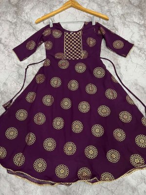 Kaveri kids Pure Georgette Foil Printed kids wear collection kurtis catalogs