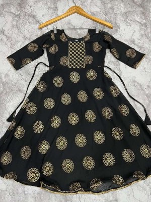 Kaveri kids Pure Georgette Foil Printed kids wear collection kurtis catalogs