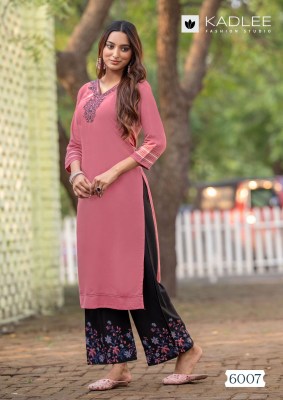 Kaveri vol 2 by Kadlee Heavy Reyon Handwork top pant with dupatta collection at low price readymade suit catalogs