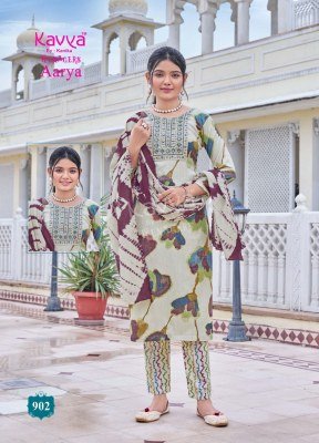 Kavya Aarya Vol 9 Teenage Girls Straight Cut Capsule Foil Print Kurti Set with Embroidered Neck  Comfort Fit Pants And Premium Chanderi Dupatta Set kurtis catalogs