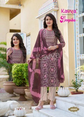 Kavya Deepika Vol 48 Elegant Embroidered Kurti Set with Nazleen Dupatta Wholesale kurtis catalogs