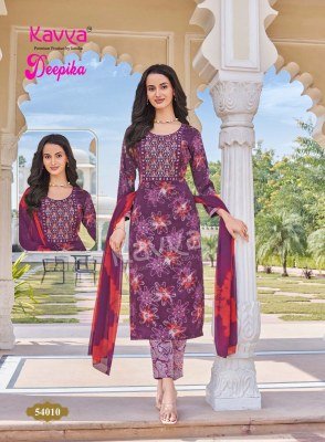Kavya Deepika Vol  54 Straight Kurti Pant Dupatta Collection  readymade suit catalogs
