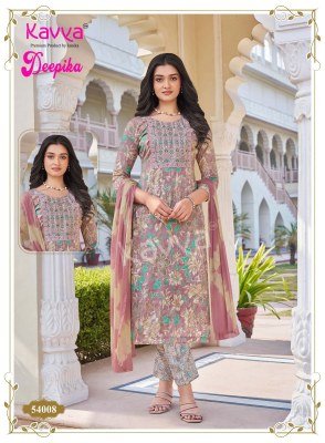 Kavya Deepika Vol  54 Straight Kurti Pant Dupatta Collection  readymade suit catalogs