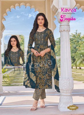 Kavya Deepika Vol  54 Straight Kurti Pant Dupatta Collection  readymade suit catalogs