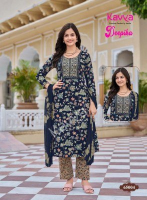 Kavya Deepika Vol-65 Straight Kurti Pant with Nazleen Dupatta kurti pant with dupatta Catalogs