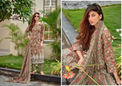 Kavya Kala Nirmohi Vol-4 Lawn Cotton Dress Material with upatta dress material catalogs