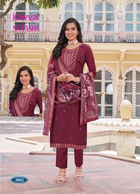 Kavya Natasha Vol 3 Exclusive Embroidered Roman Silk Digital Print Kurti with Stitched Pant and Fancy  Dobby Patti Chanderi Dupatta Wholesale kurtis catalogs