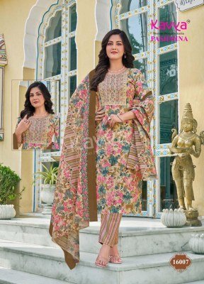 Kavya Pashmina Vol 16 Comfort Fit Malaysian Cotton Suit Embroidery work Neck Pant with Pure Cotton Dupatta Wholesale kurtis catalogs