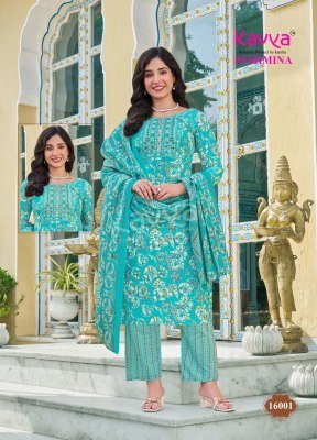 Kavya Pashmina Vol 16 Comfort Fit Malaysian Cotton Suit Embroidery work Neck Pant with Pure Cotton Dupatta Wholesale kurtis catalogs