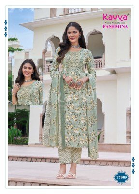 Kavya Pashmina Vol 17 Luxury Cotton Suit Embroidered Neck, Comfort Pant And Pure Cotton Dupatta Wholesale kurtis catalogs