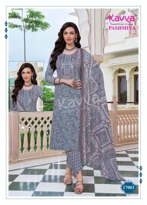 Kavya Pashmina Vol 17 Luxury Cotton Suit Embroidered Neck, Comfort Pant And Pure Cotton Dupatta Wholesale kurtis catalogs