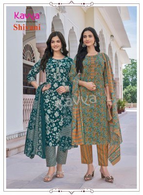 Kavya Shivani Vol. 4 Malaysian Cotton Readymade Suit Set kurti pant with dupatta Catalogs