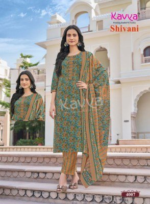 Kavya Shivani Vol. 4 Malaysian Cotton Readymade Suit Set kurti pant with dupatta Catalogs