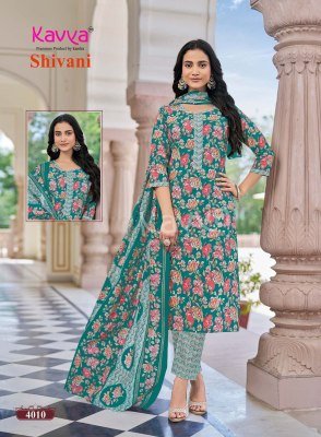 Kavya Shivani Vol. 4 Malaysian Cotton Readymade Suit Set kurti pant with dupatta Catalogs