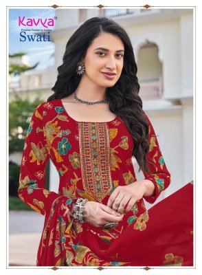Kavya Swati Vol. 3 Chanderi Modal Printed Kurti Pant with Dupatta Set kurti pant with dupatta Catalogs