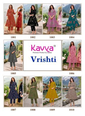Kavya Vrishti Vol 1 Heavy Cotton Discharge Print Co-Ord Set Wholesale co ord set catalogs