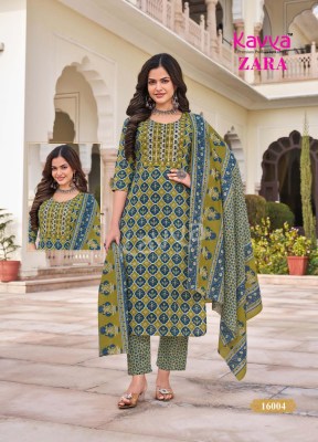 Kavya Zara Vol 16 Pure Cotton Readymade Salwar Kameez Wholesale Rate readymade suit catalogs