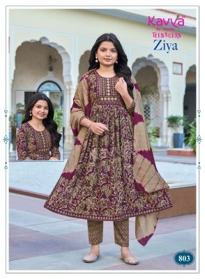 Kavya Ziya Volume 8 Nayra Cut Capsule Foil Print Kurti Pant with Chanderi Sequence Dupatta Set kurti pant with dupatta Catalogs