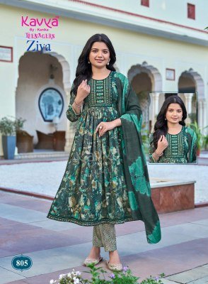Kavya Ziya Volume 8 Nayra Cut Capsule Foil Print Kurti Pant with Chanderi Sequence Dupatta Set kurti pant with dupatta Catalogs