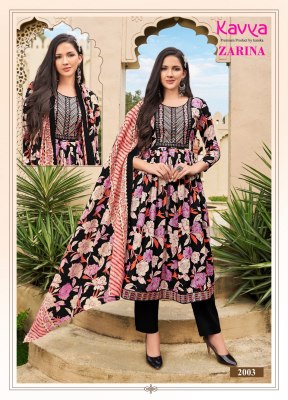Kavya by Zarina vol 2 nyra cut Premium quality pure cambric nyra cut readymade suit at wholesale price  sarees catalogs