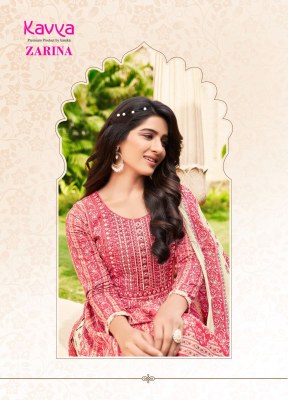 Kavya by Zarina vol 2 nyra cut Premium quality pure cambric nyra cut readymade suit at wholesale price  sarees catalogs