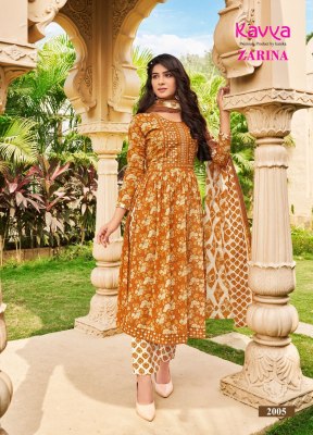 Kavya by Zarina vol 2 nyra cut Premium quality pure cambric nyra cut readymade suit at wholesale price  sarees catalogs