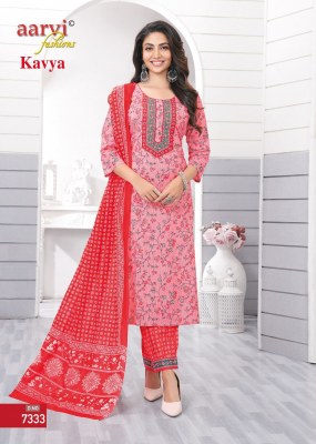 Kavya vol 1 by Aarvi fashion premium cotton kurti pant and dupatta  catalogue  readymade suit catalogs