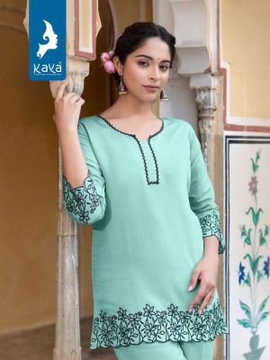 Kaya Anokhi  Roman Silk Co Ord Set Kurti catalogue wholesaler  kurtis catalogs