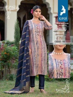 Kaya Cherry Vol 4 Modal Printed 3 Piece Wholesale Kurti catalogue  kurtis catalogs