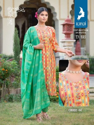 Kaya Cherry Vol 4 Modal Printed 3 Piece Wholesale Kurti catalogue  kurtis catalogs