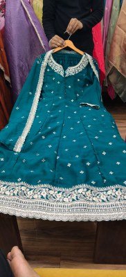 Kaya D.N. 6785 Rimzim Silk Anarkali Full Ghera 3-Piece Suit  Size wise Combo Set