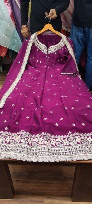 Kaya D.N. 6785 Rimzim Silk Anarkali Full Ghera 3-Piece Suit  Size wise Combo Set