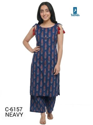 Kaya D.No. 6157 Pure Cotton Manual Work Kurti Palazzo Set kurtis catalogs