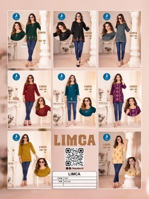 Kaya Exclusive Limca Kurti Only Kurti Premium Rayon  Stunning Designs  Modern Colors Wholesale  kurtis catalogs