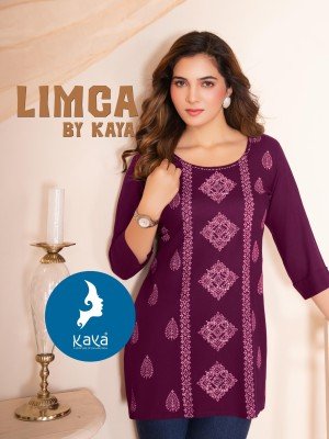 Kaya Exclusive Limca Kurti Only Kurti Premium Rayon  Stunning Designs  Modern Colors Wholesale  kurtis catalogs