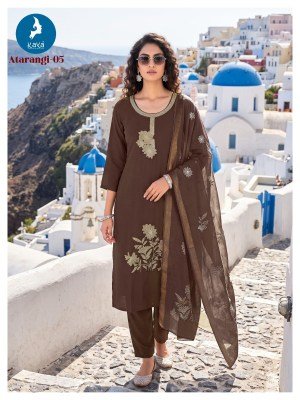 Kaya Kurti Atrangi 3 Piece Kurti Pant with  Dupatta Size wise Combo Set