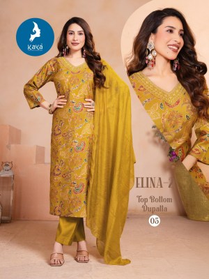 Kaya Kurti Elina 2 Designer Straight Kurti Pant Set with Chanderi Sequence Dupatta  Wholesale kurtis catalogs