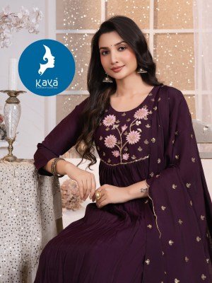 Kaya Kurti Gulzar Collection Chanderi And Roman Fabric 3 Piece Designer  Kurti Set Catalogs Wholesale kurtis catalogs