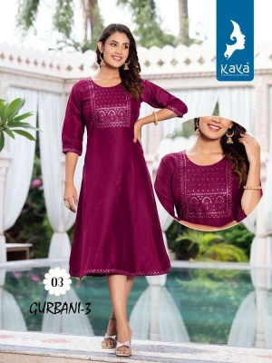 Kaya Kurti Gurbani Vol 3 Silky Slub Anarkali Stylish wholesale Kurti catalogue  kurtis catalogs