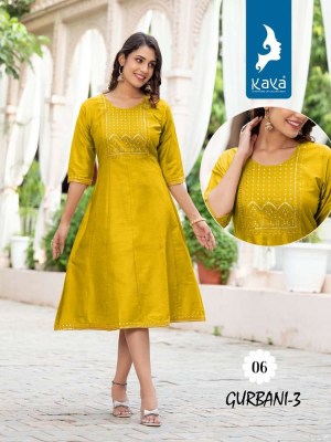 Kaya Kurti Gurbani Vol 3 Silky Slub Anarkali Stylish wholesale Kurti catalogue  kurtis catalogs