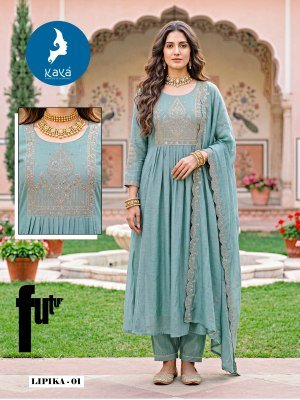 Kaya Kurti Lipika Anarkali Kurti with Bottom and Dupatta Set fancy Anarkali suit catalogs