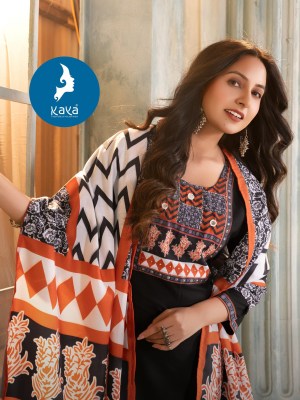 Kaya Kurti Mandhira Straight Cut Digital Print Kurti Pant And Dupatta Wholesale   kurtis catalogs
