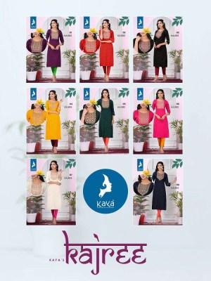 Kaya Presents Kajree Rayon Slub Printed Wholesale Kurti Catalogue  kurtis catalogs