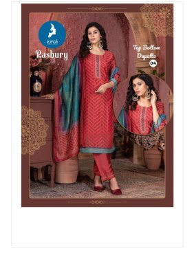 Kaya Rasbury Chanderi Digital Print Kurti Pant Set with Dupatta Elegant Ethnic Wear Wholesale kurti pant with dupatta Catalogs
