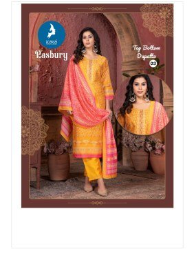 Kaya Rasbury Chanderi Digital Print Kurti Pant Set with Dupatta Elegant Ethnic Wear Wholesale kurti pant with dupatta Catalogs