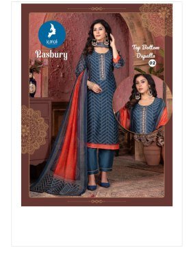 Kaya Rasbury Chanderi Digital Print Kurti Pant Set with Dupatta Elegant Ethnic Wear Wholesale kurti pant with dupatta Catalogs